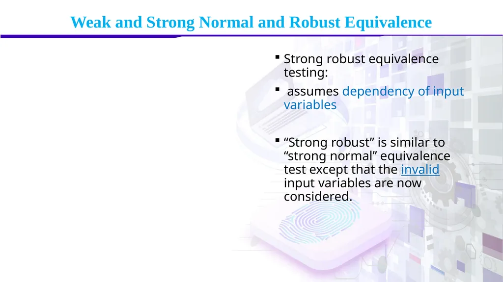 Software Verification and Validation Lecture No. 9 - slide 64 of 81