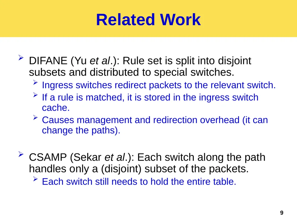 Palette: Distributing Tables in Software-Defined - slide 9 of 32