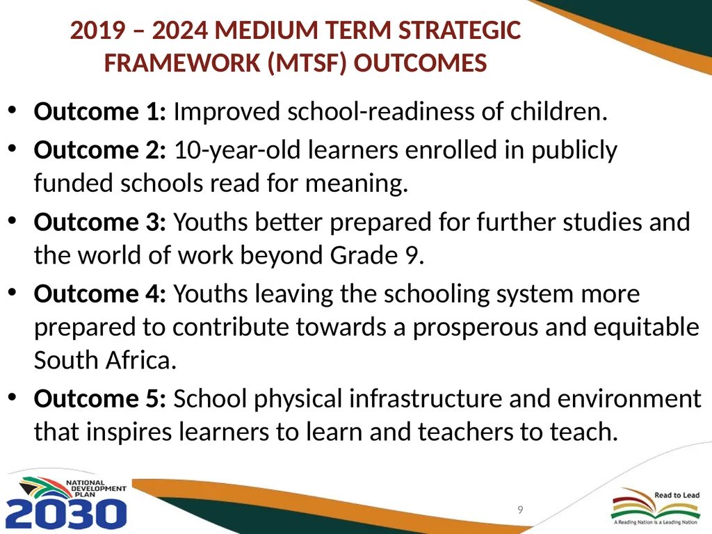 BASIC EDUCATION 2020/21-2024/25 STRATEGIC PLAN AND - slide 9 of 87