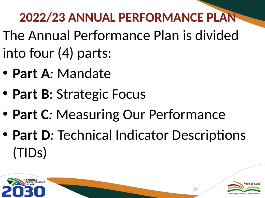 BASIC EDUCATION 2020/21-2024/25 STRATEGIC PLAN AND - slide 56 of 87