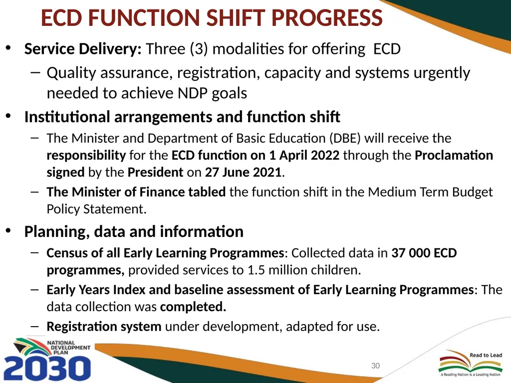 BASIC EDUCATION 2020/21-2024/25 STRATEGIC PLAN AND - slide 30 of 87