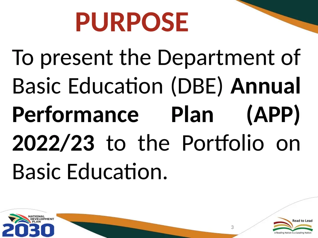 BASIC EDUCATION 2020/21-2024/25 STRATEGIC PLAN AND - slide 3 of 87