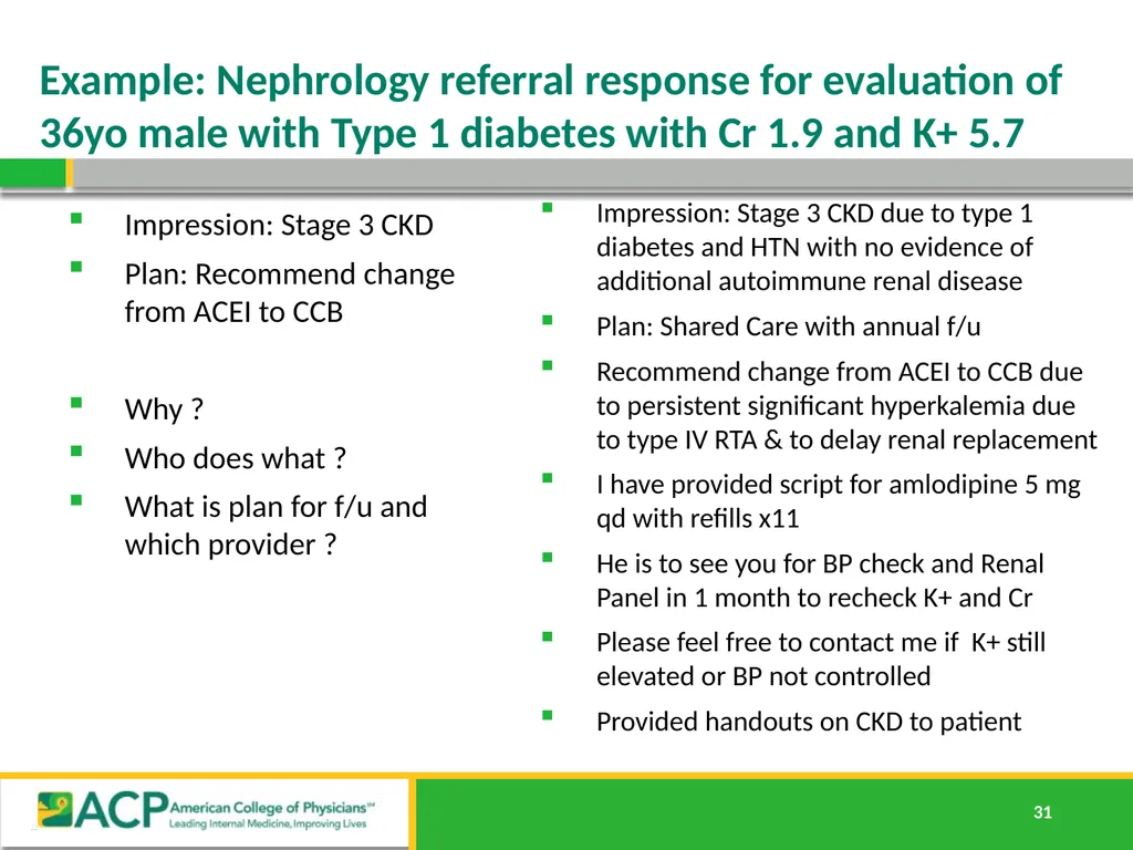 Connecting Care Ensuring Quality Referrals and - slide 31 of 52