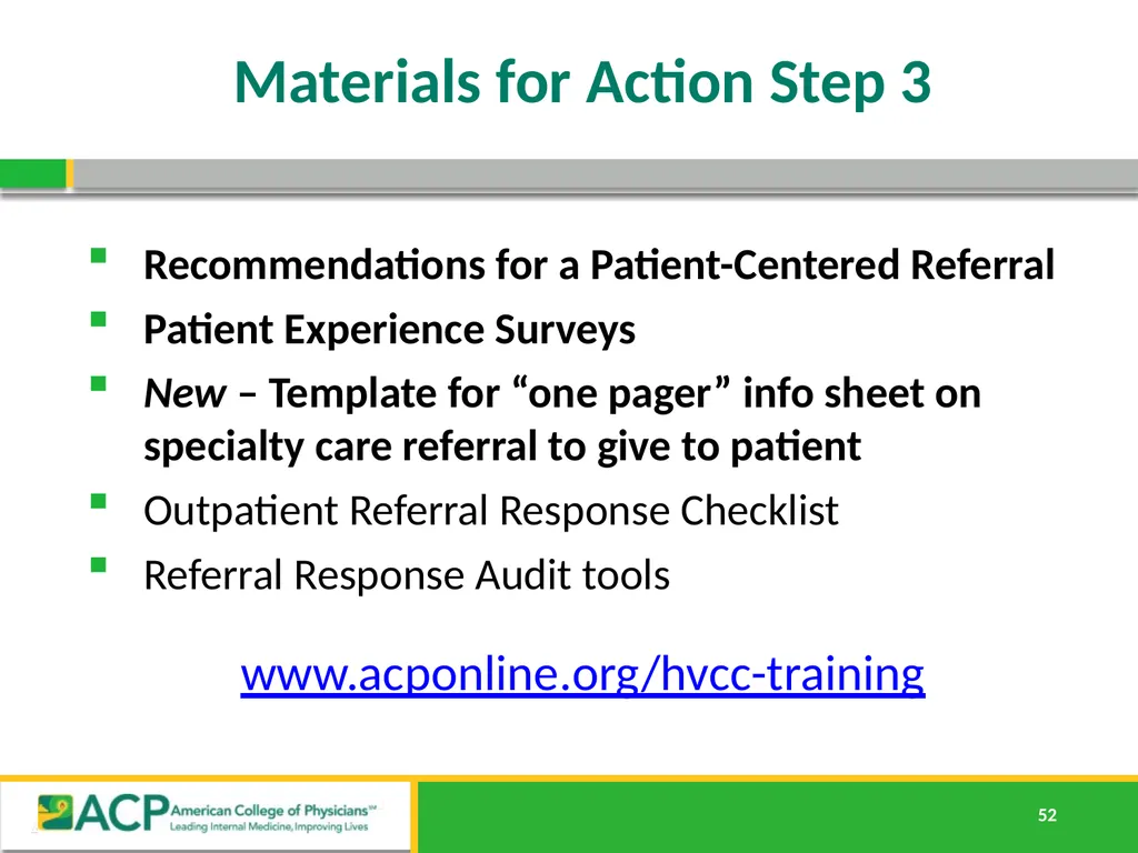 Connecting Care Ensuring Quality Referrals and - slide 52 of 52