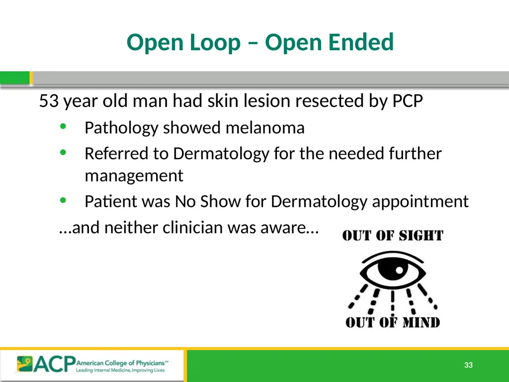 Connecting Care Ensuring Quality Referrals and - slide 33 of 52