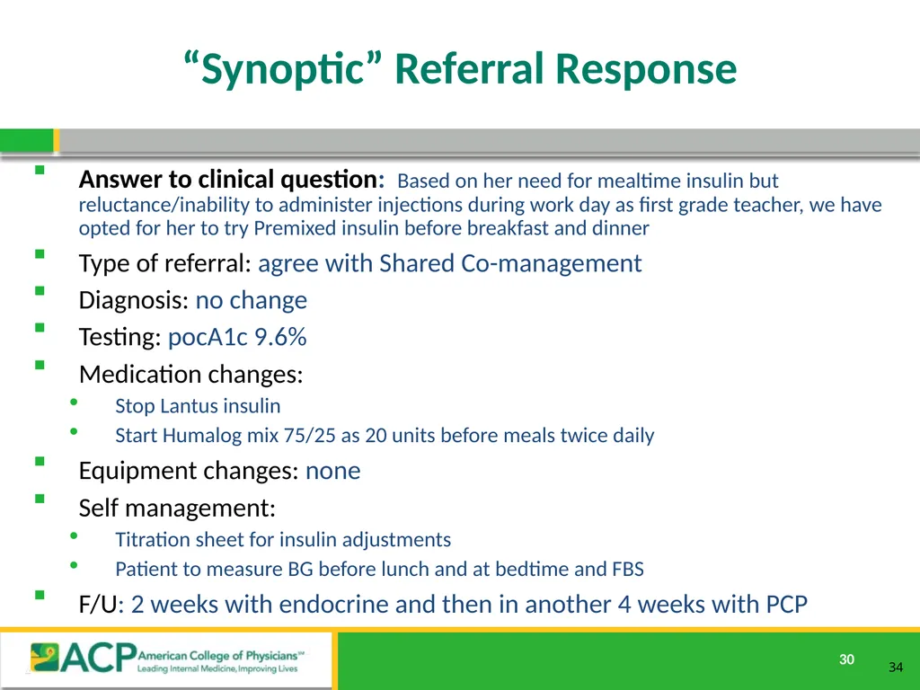 Connecting Care Ensuring Quality Referrals and - slide 30 of 52