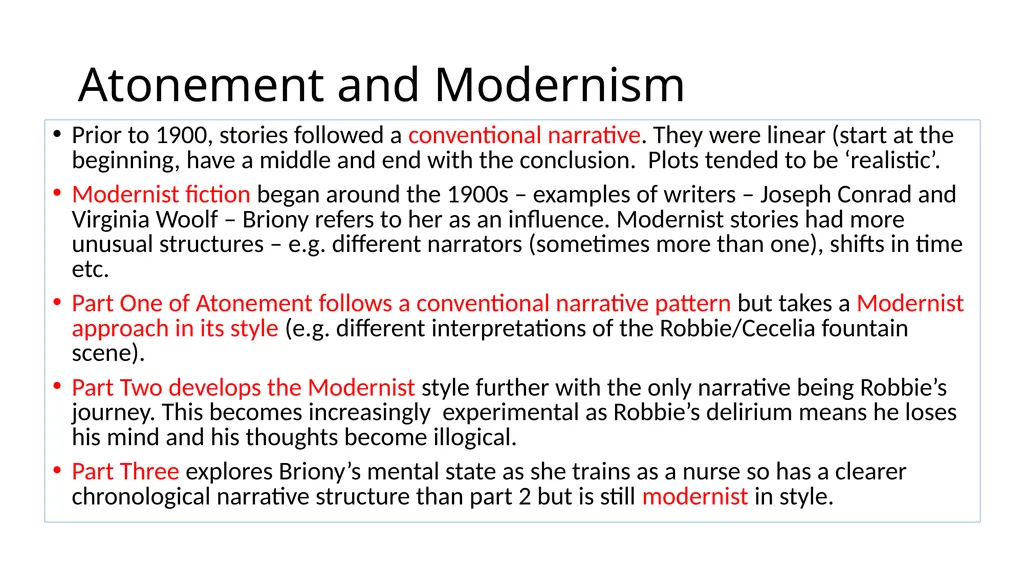 8th – 11th May – Atonement 14th – 18th May - slide 8 of 13