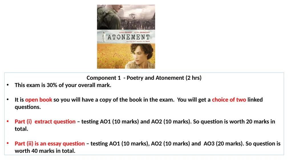 8th – 11th May – Atonement 14th – 18th May - slide 3 of 13