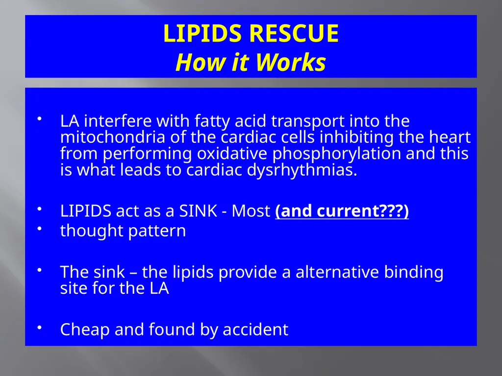 Local Anesthesia Systemic Toxicity LA(S)T - slide 11 of 27