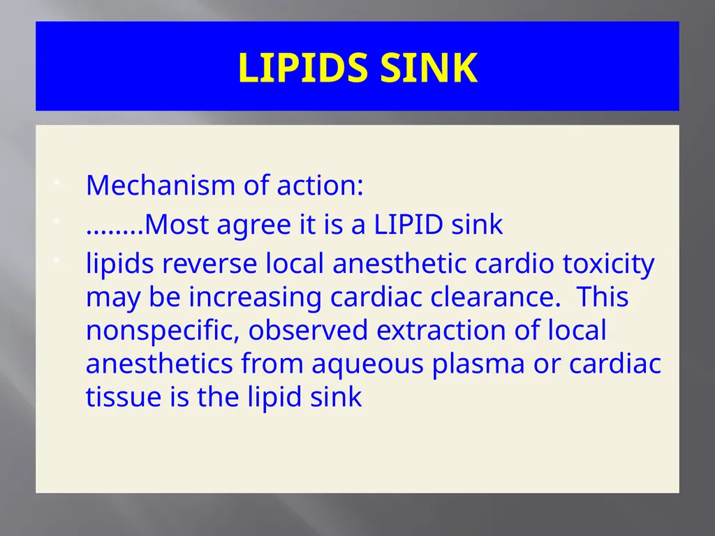 Local Anesthesia Systemic Toxicity LA(S)T - slide 12 of 27