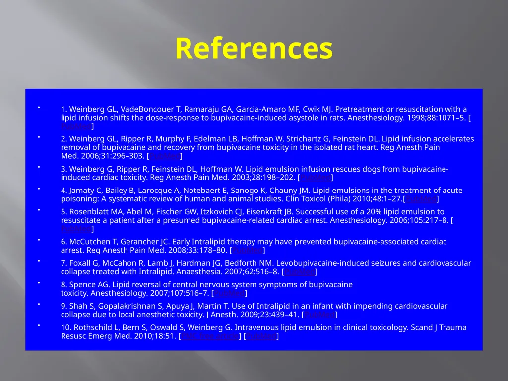 Local Anesthesia Systemic Toxicity LA(S)T - slide 25 of 27