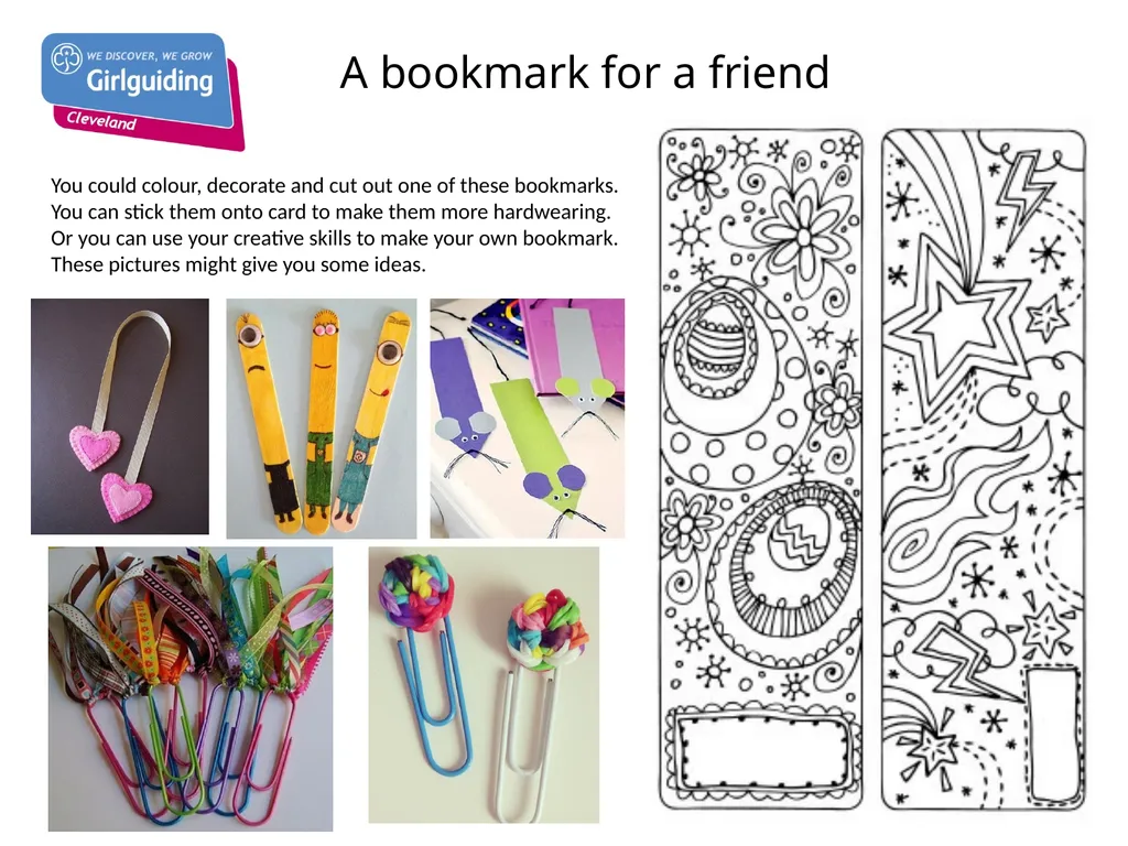 Brownie Booklover Badge Name: - slide 7 of 8