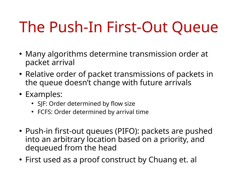 Programmable Packet Scheduling at Line Rate - slide 5 of 13