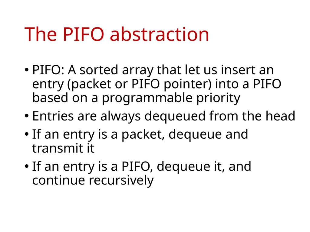 Programmable Packet Scheduling at Line Rate - slide 11 of 13