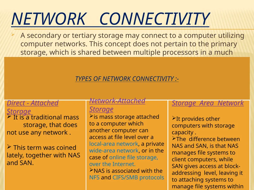 Storage technologies BY: SHIVENDRA GAURAV - slide 18 of 23