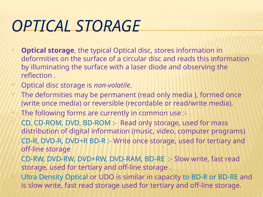 Storage technologies BY: SHIVENDRA GAURAV - slide 15 of 23