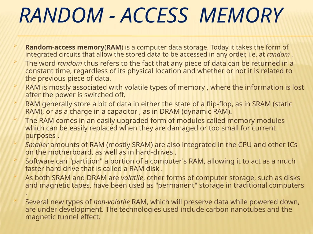 Storage technologies BY: SHIVENDRA GAURAV - slide 21 of 23