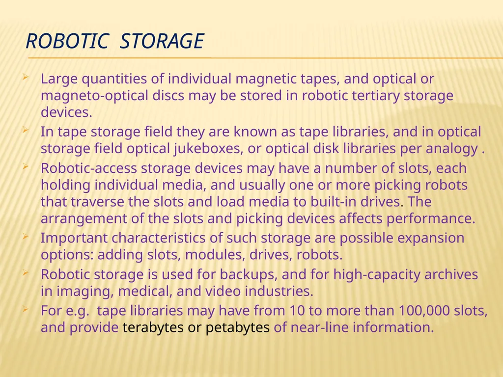 Storage technologies BY: SHIVENDRA GAURAV - slide 19 of 23