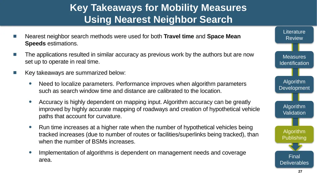 NCHRP 03-137: Algorithms to Convert Basic Safety - slide 27 of 31
