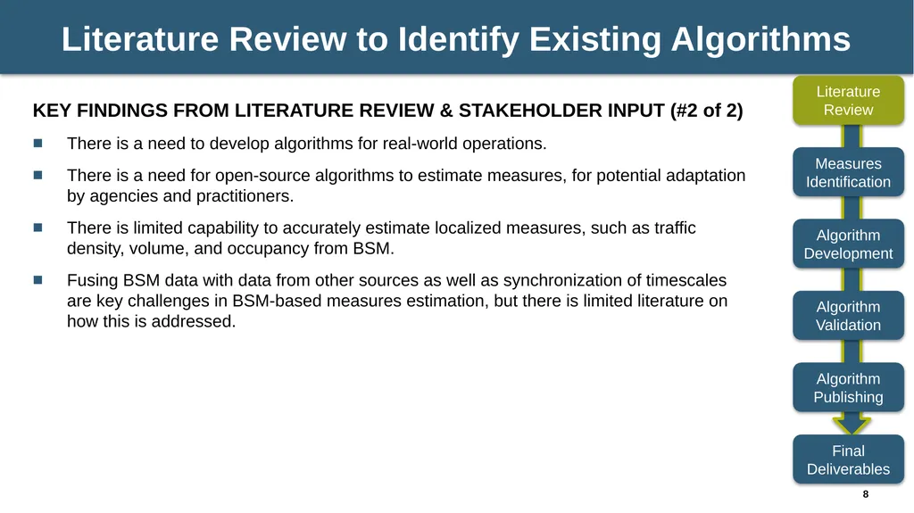 NCHRP 03-137: Algorithms to Convert Basic Safety - slide 8 of 31