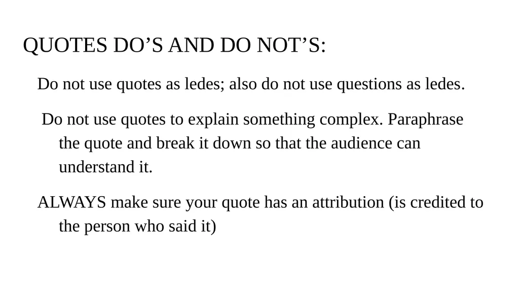 OTHER LEDES AND QUOTES Yet again… there’s more! - slide 10 of 11