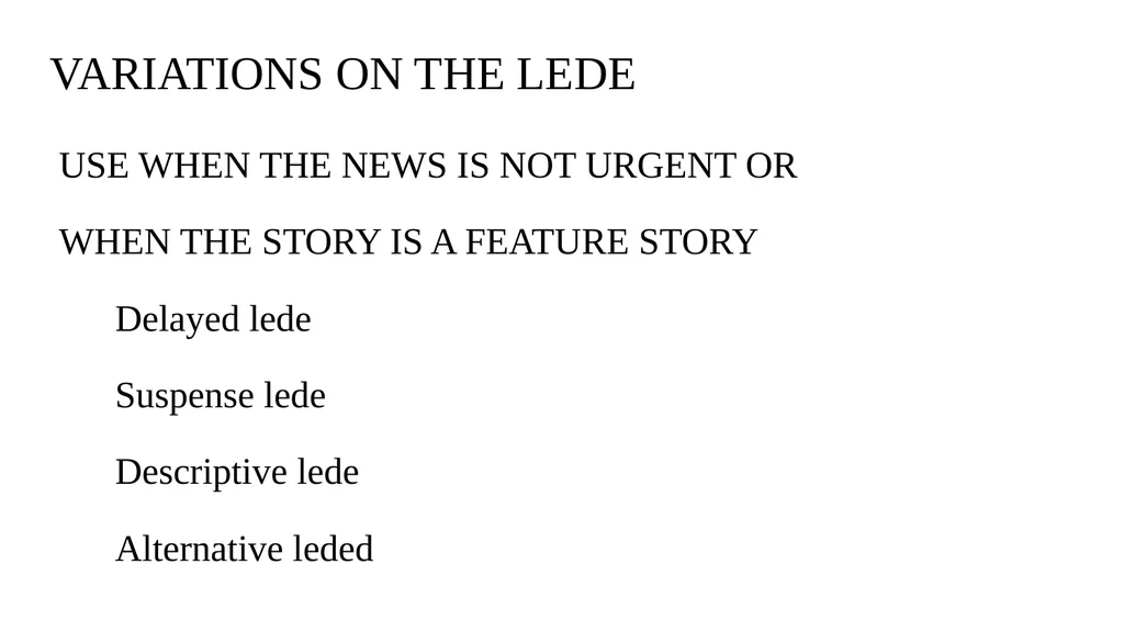 OTHER LEDES AND QUOTES Yet again… there’s more! - slide 3 of 11