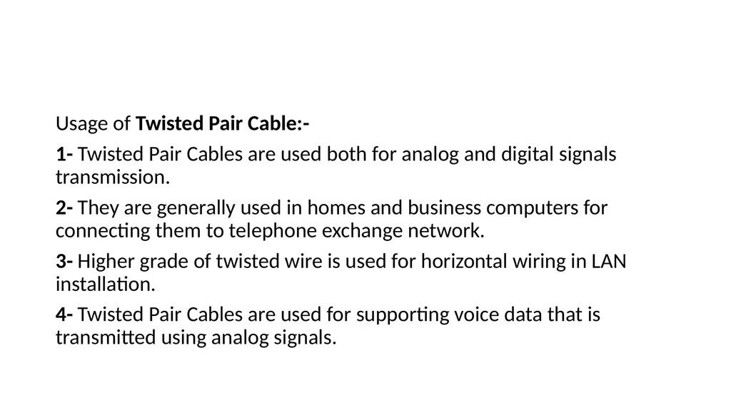 Transmission Link :- Point-to-point link:- in this - slide 5 of 10