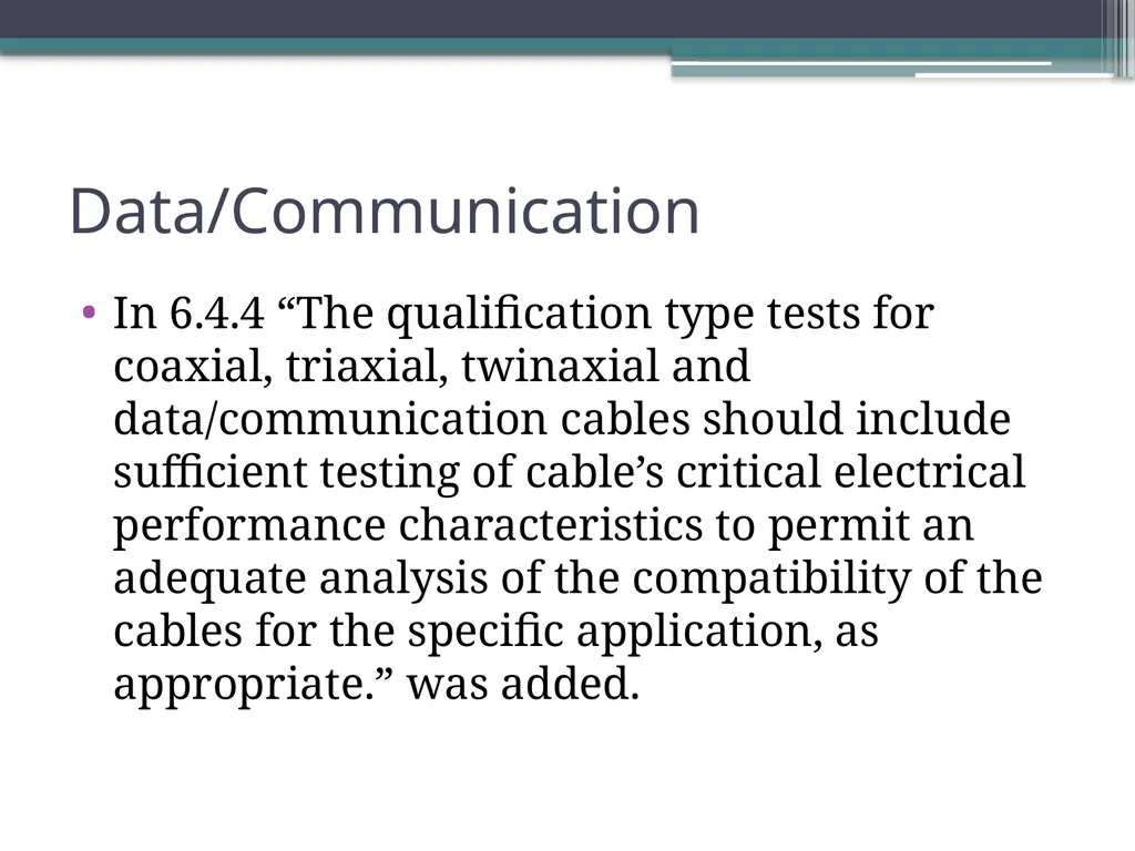 IEEE 383 Standard for Qualifying Electric Cables - slide 16 of 22
