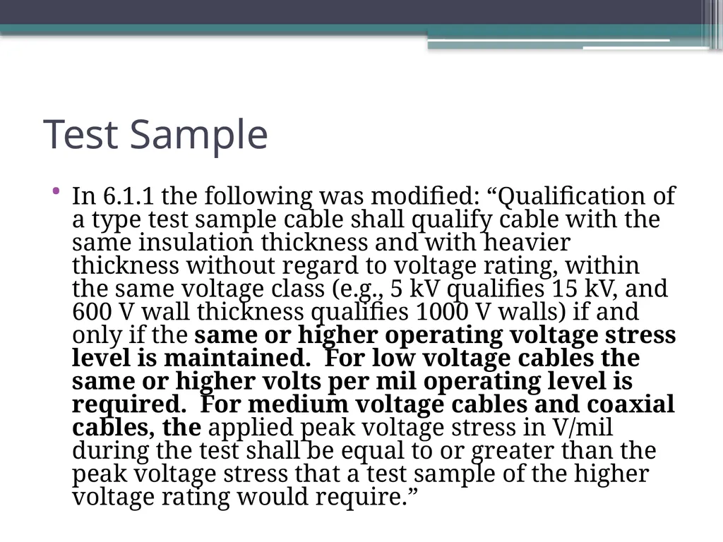 IEEE 383 Standard for Qualifying Electric Cables - slide 11 of 22