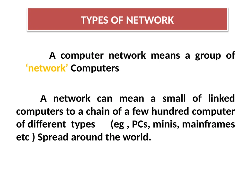 CHAPTER - XI COMPUTER NETWORKS I Class XII Unit I - slide 30 of 115