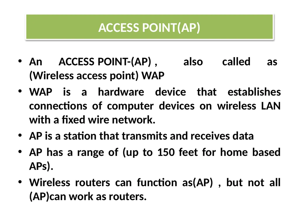 CHAPTER - XI COMPUTER NETWORKS I Class XII Unit I - slide 96 of 115
