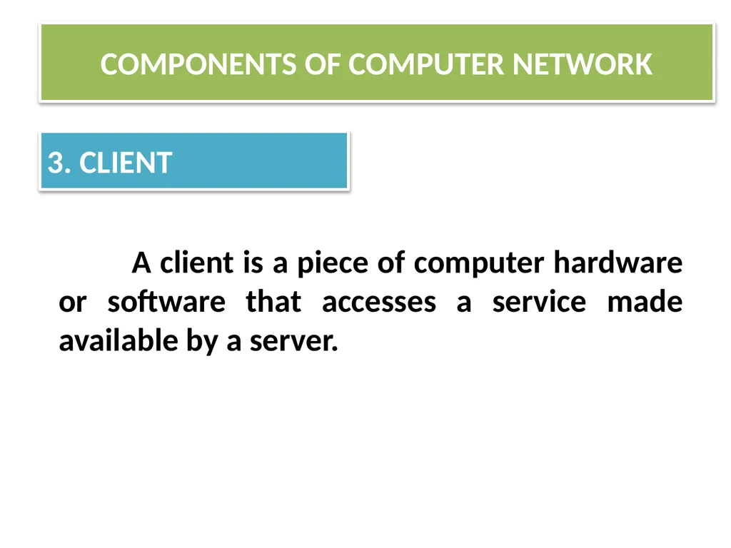 CHAPTER - XI COMPUTER NETWORKS I Class XII Unit I - slide 21 of 115