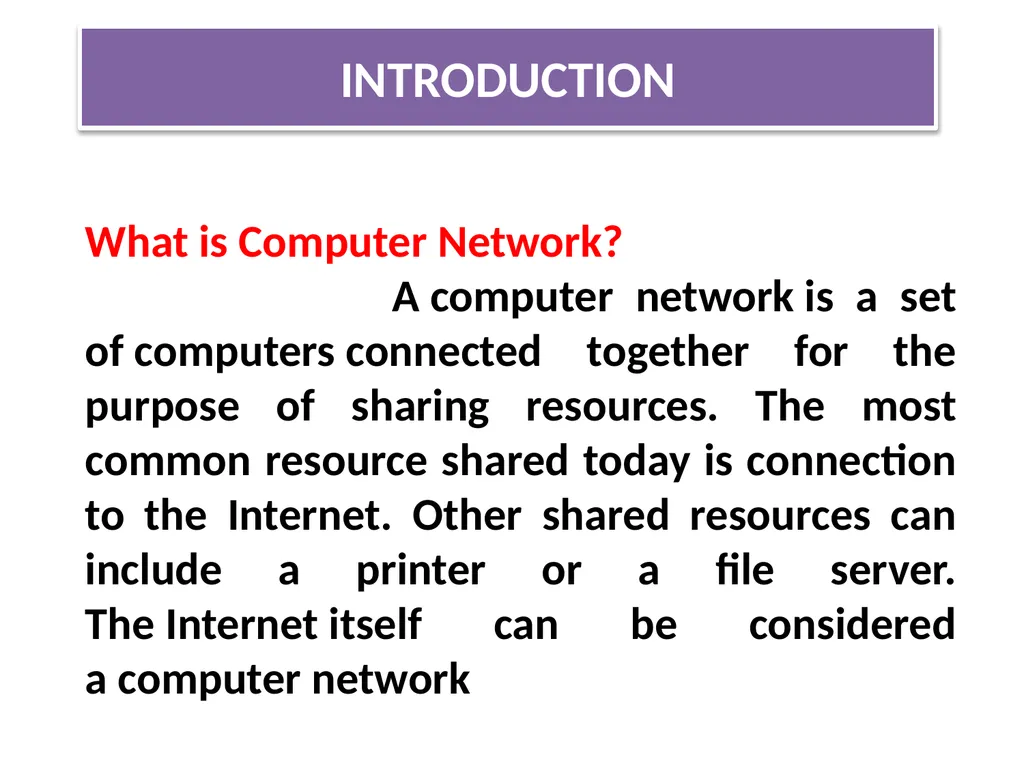 CHAPTER - XI COMPUTER NETWORKS I Class XII Unit I - slide 4 of 115