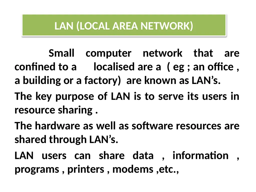 CHAPTER - XI COMPUTER NETWORKS I Class XII Unit I - slide 33 of 115