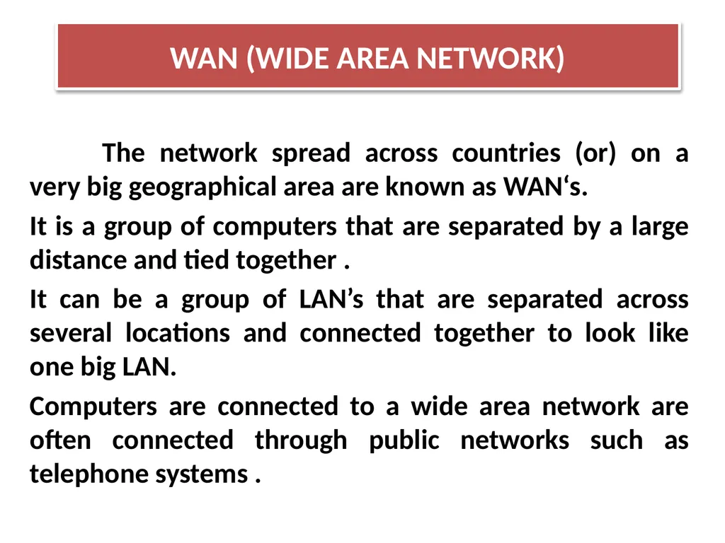 CHAPTER - XI COMPUTER NETWORKS I Class XII Unit I - slide 35 of 115