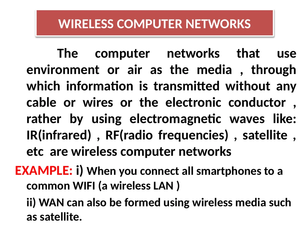 CHAPTER - XI COMPUTER NETWORKS I Class XII Unit I - slide 64 of 115