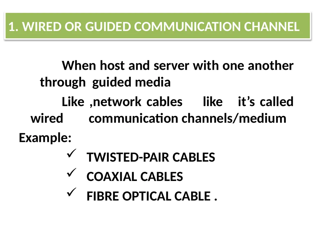 CHAPTER - XI COMPUTER NETWORKS I Class XII Unit I - slide 26 of 115