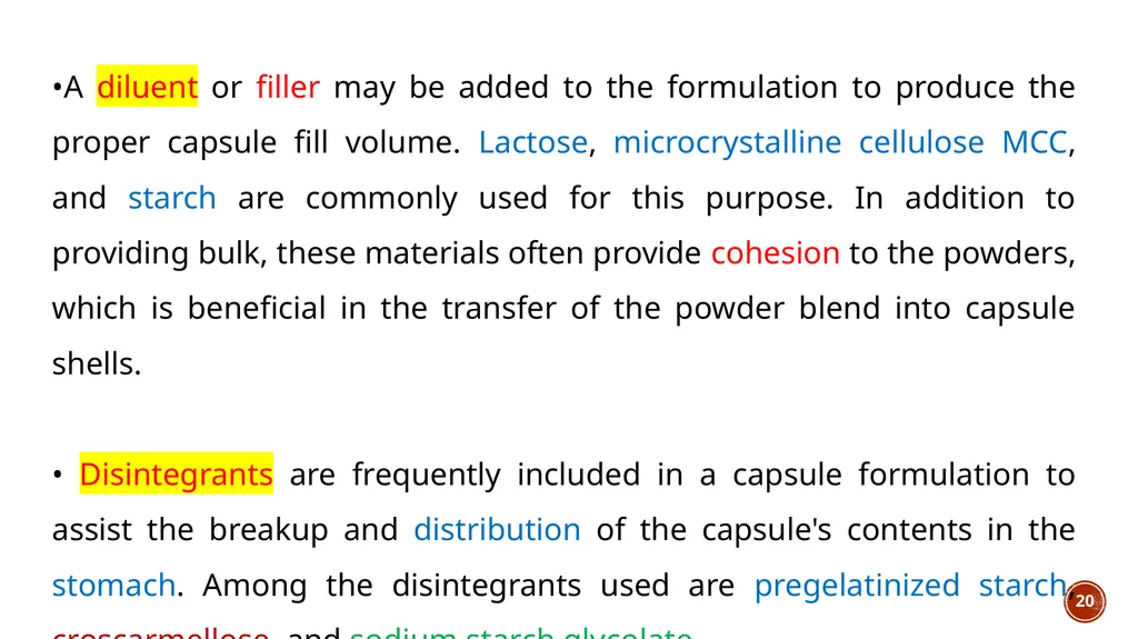 1 lec 6 Pharmaceutical Technology II capsules 3rd - slide 20 of 41
