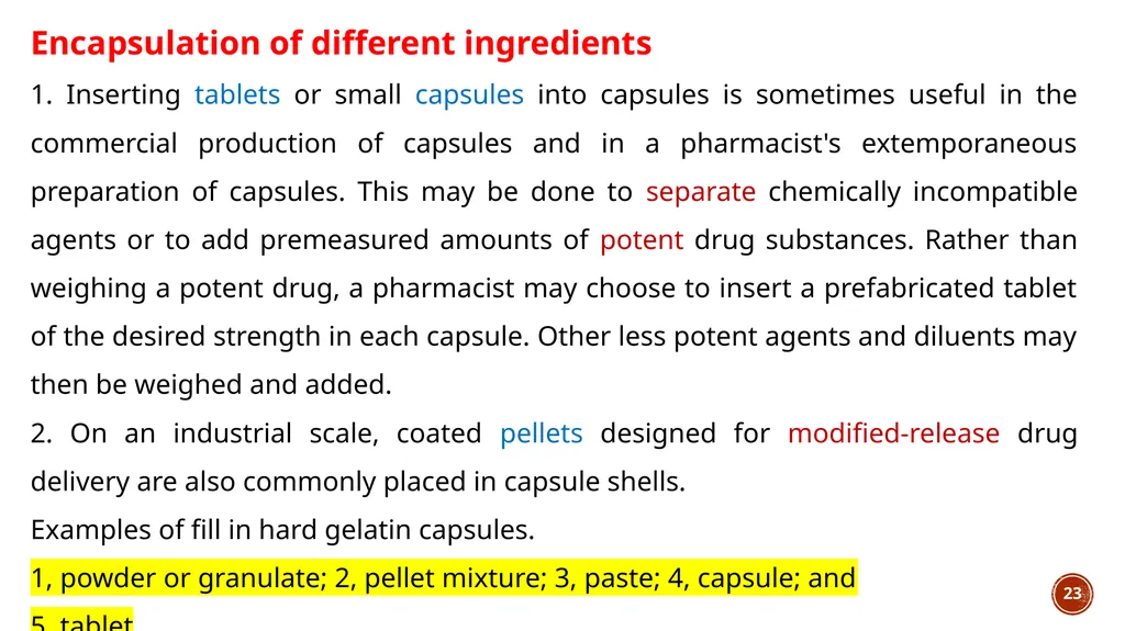 1 lec 6 Pharmaceutical Technology II capsules 3rd - slide 23 of 41