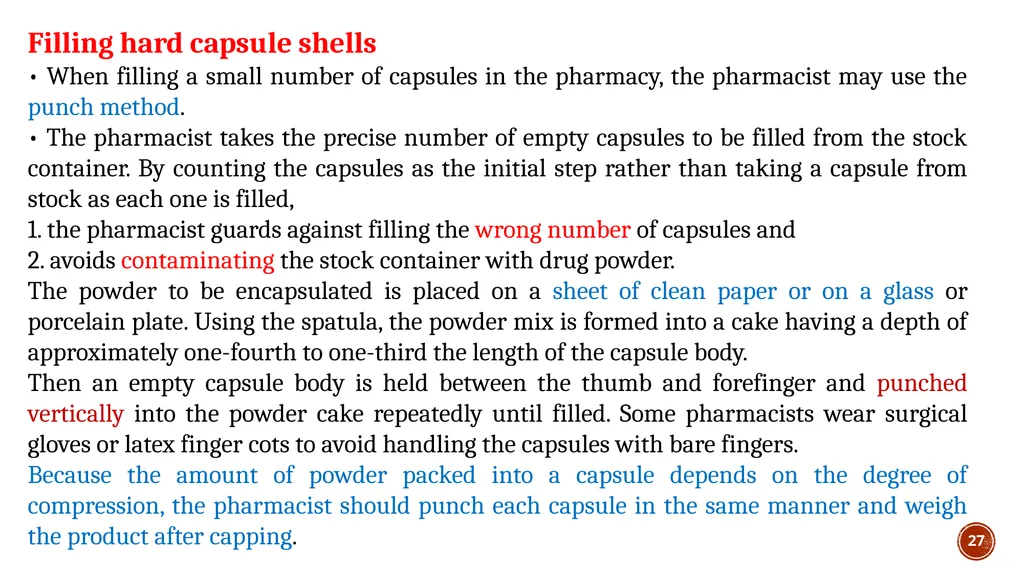 1 lec 6 Pharmaceutical Technology II capsules 3rd - slide 27 of 41