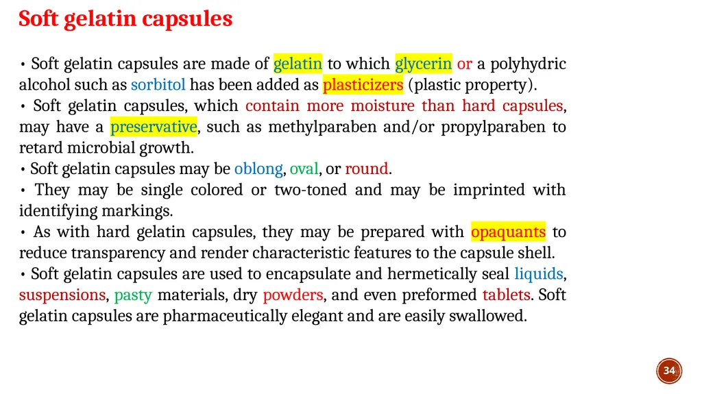 1 lec 6 Pharmaceutical Technology II capsules 3rd - slide 34 of 41