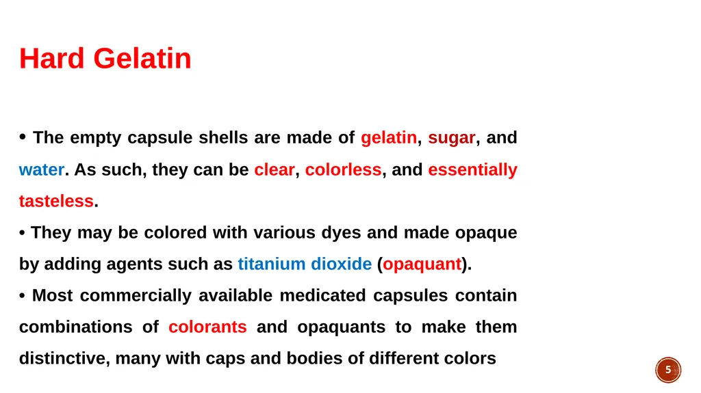1 lec 6 Pharmaceutical Technology II capsules 3rd - slide 5 of 41
