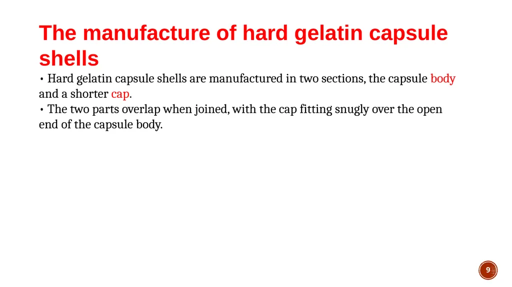 1 lec 6 Pharmaceutical Technology II capsules 3rd - slide 9 of 41