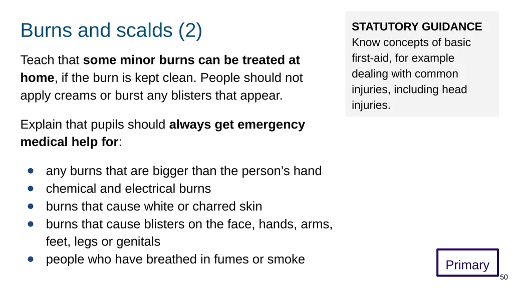 Teaching basic first aid ADAPT THIS FOR YOUR OWN - slide 50 of 104