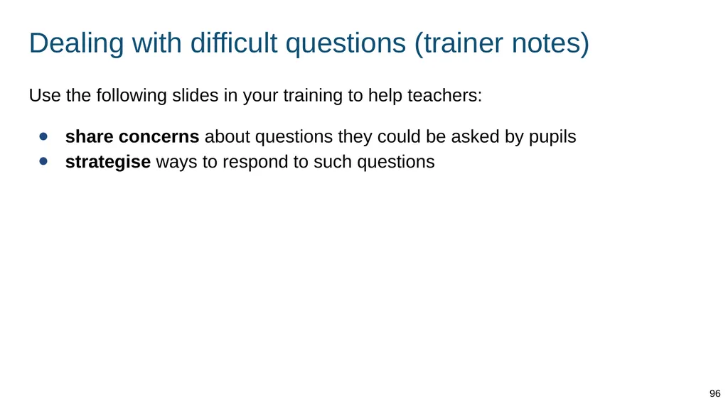 Teaching basic first aid ADAPT THIS FOR YOUR OWN - slide 96 of 104
