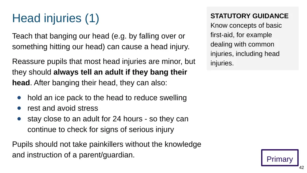 Teaching basic first aid ADAPT THIS FOR YOUR OWN - slide 42 of 104