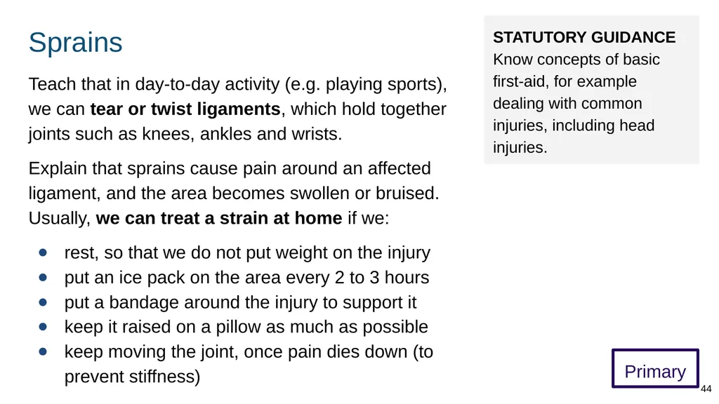 Teaching basic first aid ADAPT THIS FOR YOUR OWN - slide 44 of 104