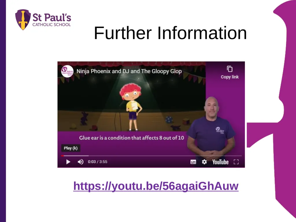 Supporting Children and Young People with Glue Ear - slide 12 of 15