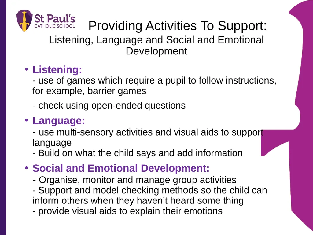 Supporting Children and Young People with Glue Ear - slide 10 of 15
