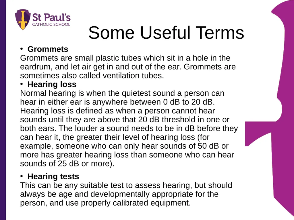 Supporting Children and Young People with Glue Ear - slide 14 of 15